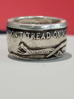 Dont Tread On Me Ring | Made from 999 Fine Silver image 3