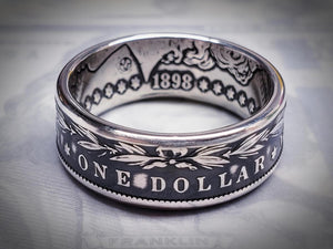 Morgan Silver Dollar Coin Ring | Made from 999 Fine Silver image 2