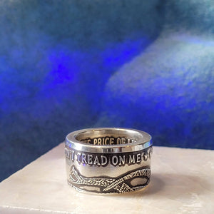 Dont Tread On Me Ring | Coinage Rings® | Made from 999 Fine Silver image 9