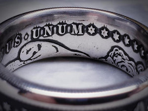 Morgan Silver Dollar Coin Ring | Made from 999 Fine Silver image 6