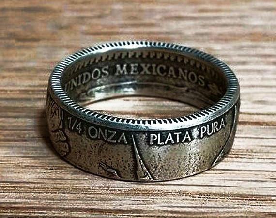 Quarter Ounce Mexican Libertad Coin Ring image 0