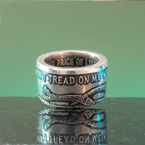 Dont Tread On Me Ring | Coinage Rings® | Made from 999 Fine Silver image 7