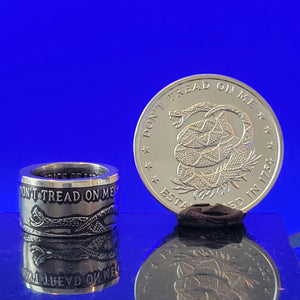 Dont Tread On Me Ring | Coinage Rings® | Made from 999 Fine Silver image 4