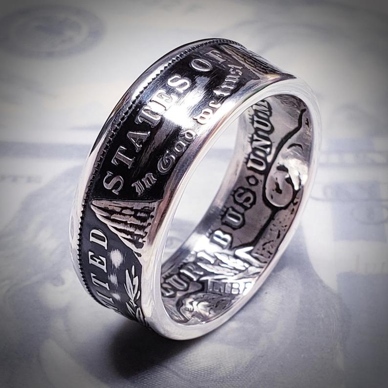 Morgan Silver Dollar Coin Ring | Made from 999 Fine Silver image 7