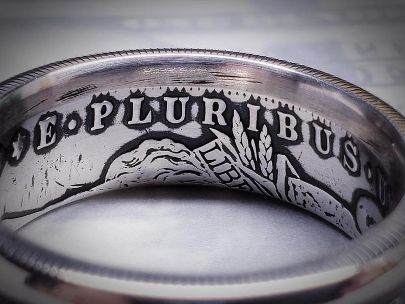 Morgan Silver Dollar Coin Ring | Made from 999 Fine Silver image 5