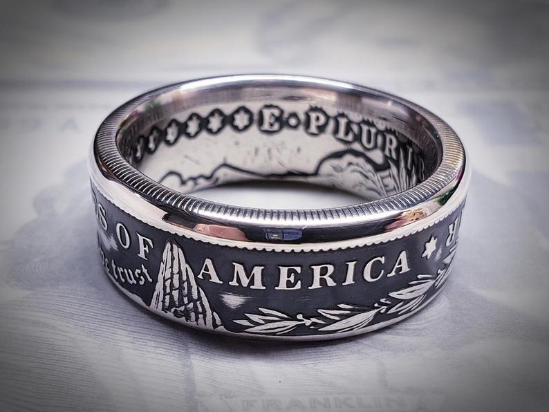 Morgan Silver Dollar Coin Ring | Made from 999 Fine Silver image 4