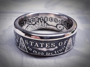 Morgan Silver Dollar Coin Ring | Made from 999 Fine Silver image 0