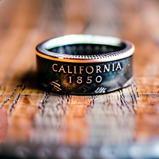 Silver State Quarter Coin Ring image 2