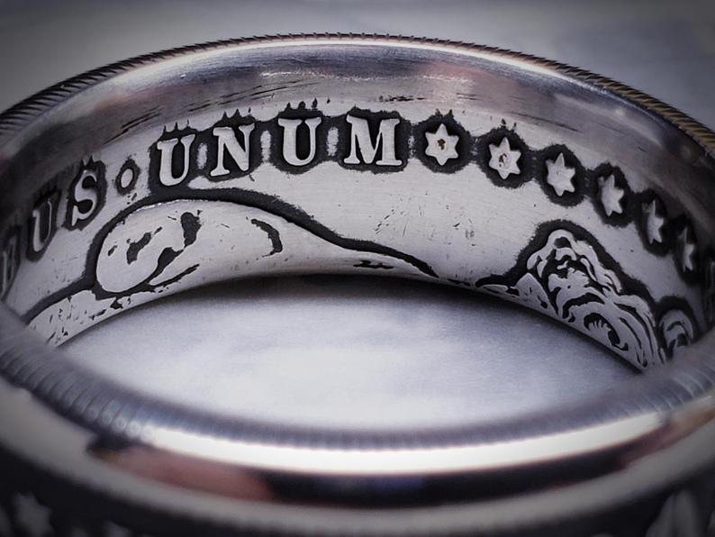 Morgan Silver Dollar Coin Ring | Made from 999 Fine Silver image 6